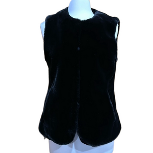 Kristen Blake Faux Fur Vest Size Small - EUC